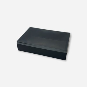 6구 박스 (뚜껑PET) 블랙 1개 / 수제 새우포 선물
